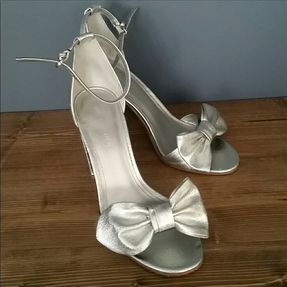 Marc Fisher Silver Sandals